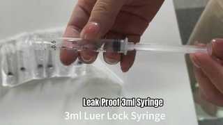 3ML حقنة قفل لور الطبية