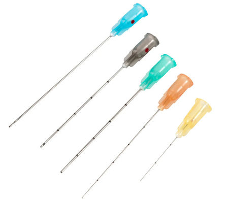 شراء إبرة دقيقة ذات طرف غير حاد 16G-30G مع إبرة تحت الجلد تجميلية SUS 304 التصنيع عبر الإنترنت