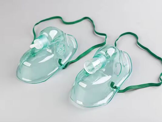 شراء قناع تخدير وتنفس طبي من بلاستيك PVC/سيليكون مع موصل لوير قابل للتعديل وتغليف معقم التصنيع عبر الإنترنت