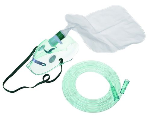 شراء أخضر غير حقيبة إعادة دفق الأكسجين كيس خزان O2 PVC قناع شفاف التصنيع عبر الإنترنت
