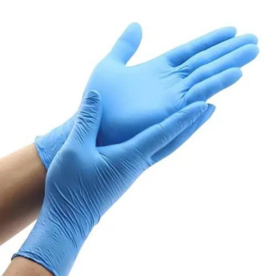 سعر جيد Powder Free Disposable Protection Gloves Blue Composite Mixed Acid Alkali Resistant High Elastic Hands الانترنت
