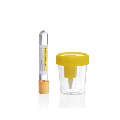 سعر جيد Disposable Urine Cup with Needle Vacuum Urine Specimen Collection Cup 60ml 90ml 100ml 120ml with Needle الانترنت