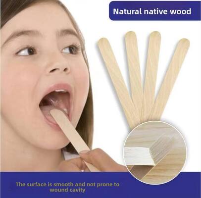 سعر جيد ضاغط لسان خشبي للاستخدام مرة واحدة بطول 6 بوصات، خالٍ من الشظايا، عصا طبية لفحص الأنف والأذن والحنجرة الانترنت